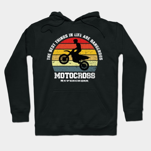 motocross supercross Hoodie by HB Shirts